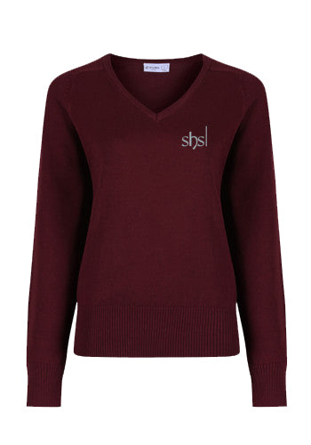 SHS JUMPER - MAROON & BLACK - JNR