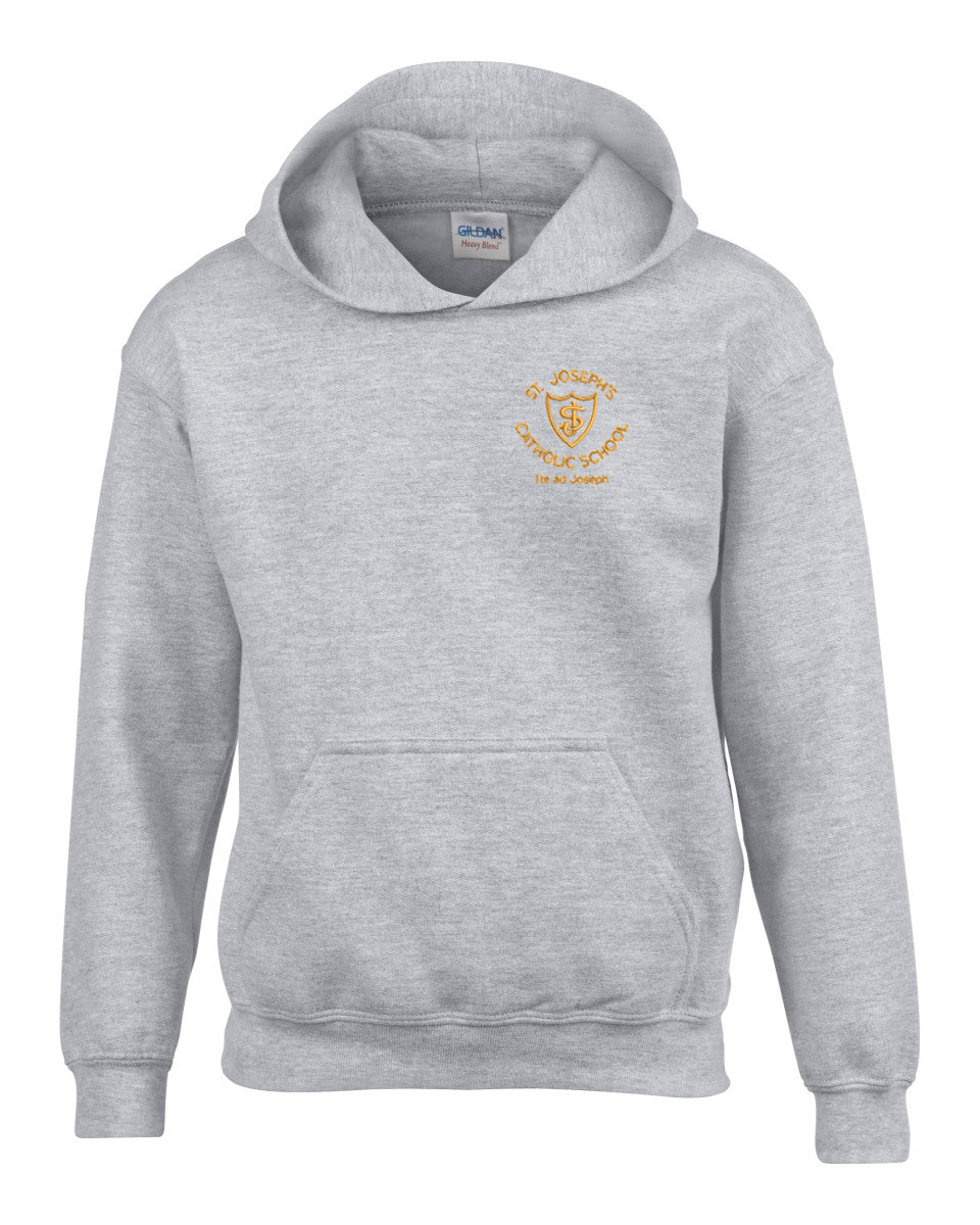 ST JOSEPH'S GREY HOODED TOP