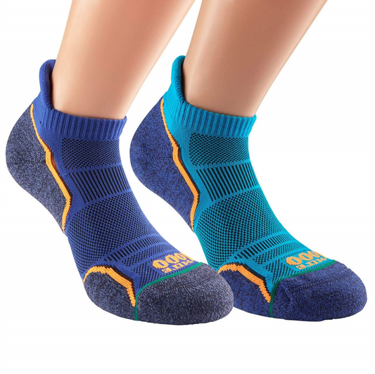 1000 MILE MENS RUN SOCKLET TWIN PACK