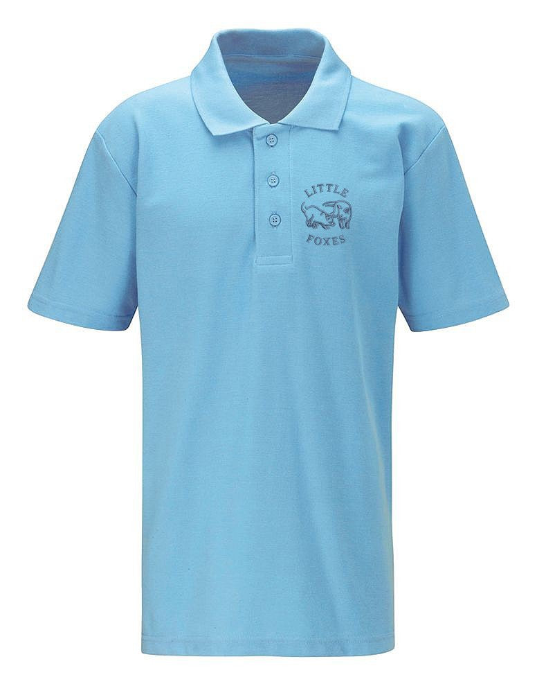 LITTLE FOXES PRE SCHOOL POLO SHIRT - GOLD OR SKY