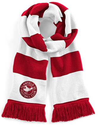 CLANFIELD FC STADIUM SCARF - RED/WHITE