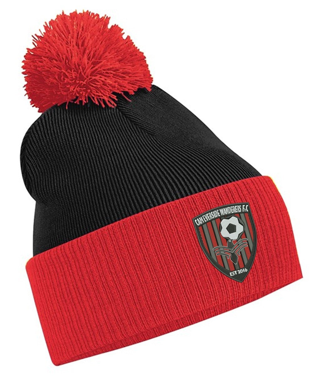 CAM WANDERERS FC TWO-TONE BOBBLE HAT