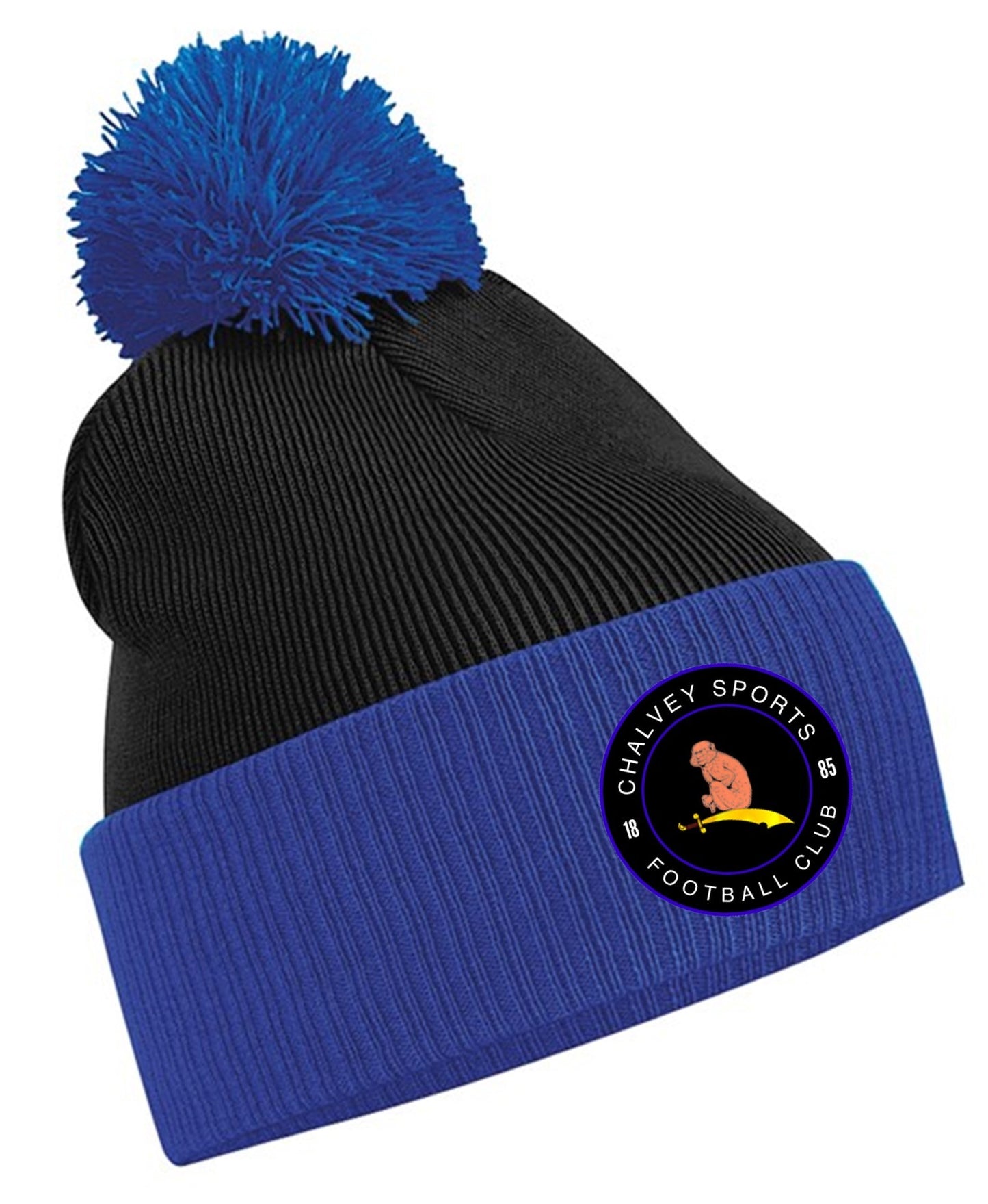 CHALVEY SPORTS FC TWO-TONE BOBBLE HAT