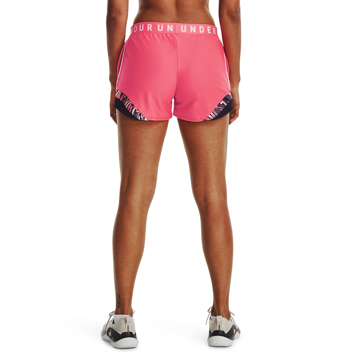 UNDER ARMOUR WOMENS PLAY UP 3.0 TRI COLOUR SHORTS