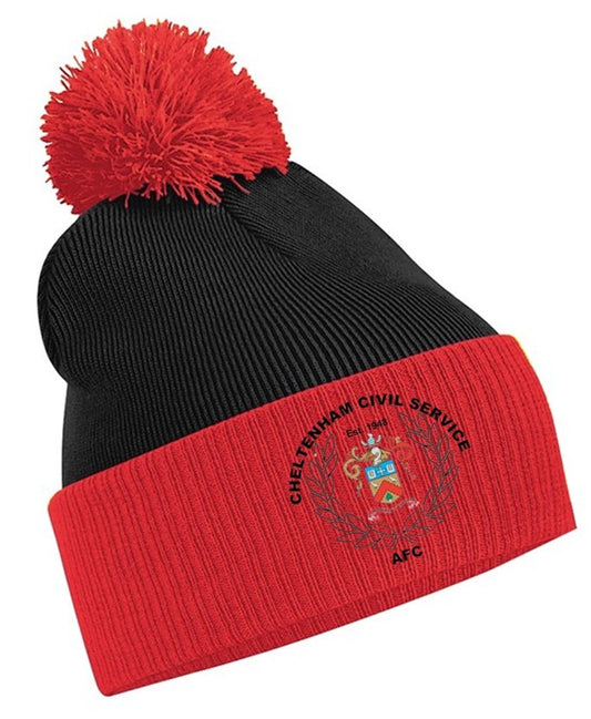 CHELTENHAM CIVIL SERVICE AFC TWO-TONE BOBBLE HAT