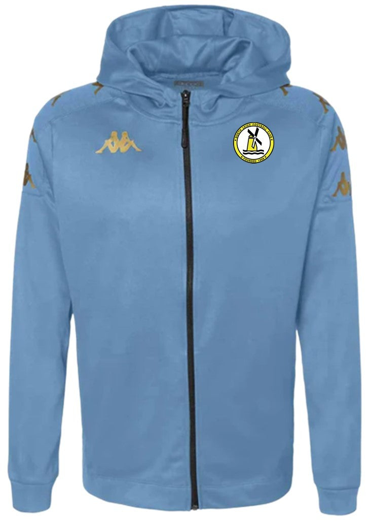 KAPPA NORTH LEIGH FC PLAYERS TRAVEL GREVOLO FULL ZIP HOODIE