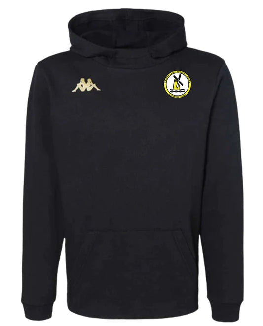 KAPPA NORTH LEIGH FC SUPPORTERS GIORDI HOODIE - BLACK