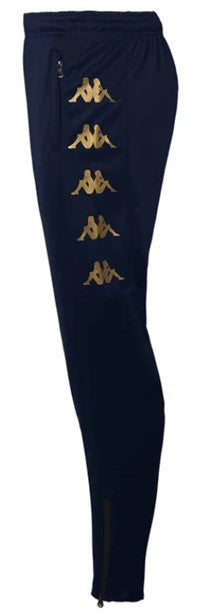 KAPPA CLANFIELD FC PLAYERS JUNIOR GASTON TRAINING PANTS - NAVY