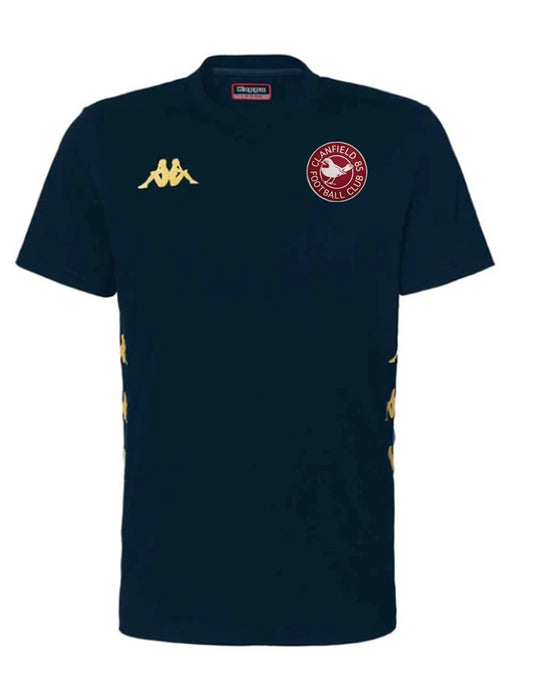 KAPPA CLANFIELD FC PLAYERS SENIOR GIOVO S/S TEE - NAVY