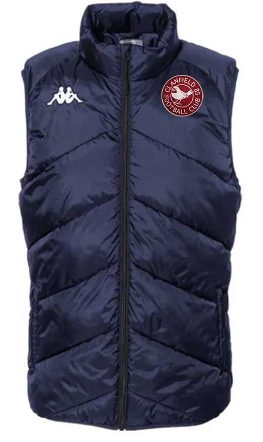 KAPPA CLANFIELD FC PLAYERS SENIOR VIATTO GILET - NAVY