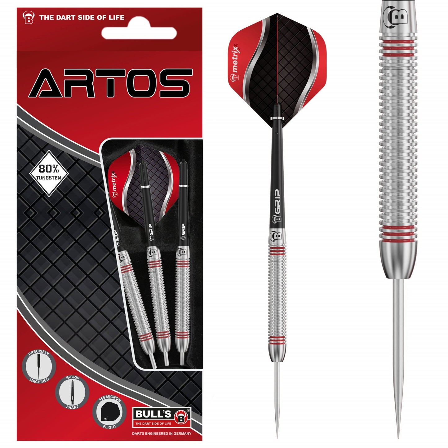 BULL'S DARTS ARTOS 80% TUNGSTEN DARTS