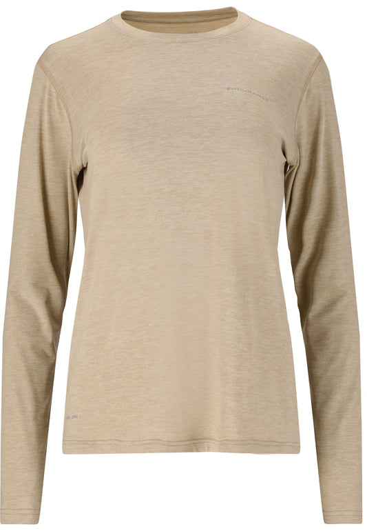 ENDURANCE WOMENS MAJE MELANGE L/S TEE