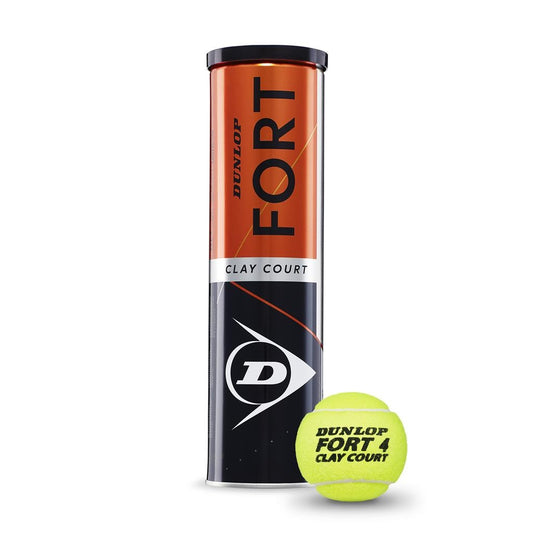 DUNLOP FORT CLAY COURT 4 BALL TUBE