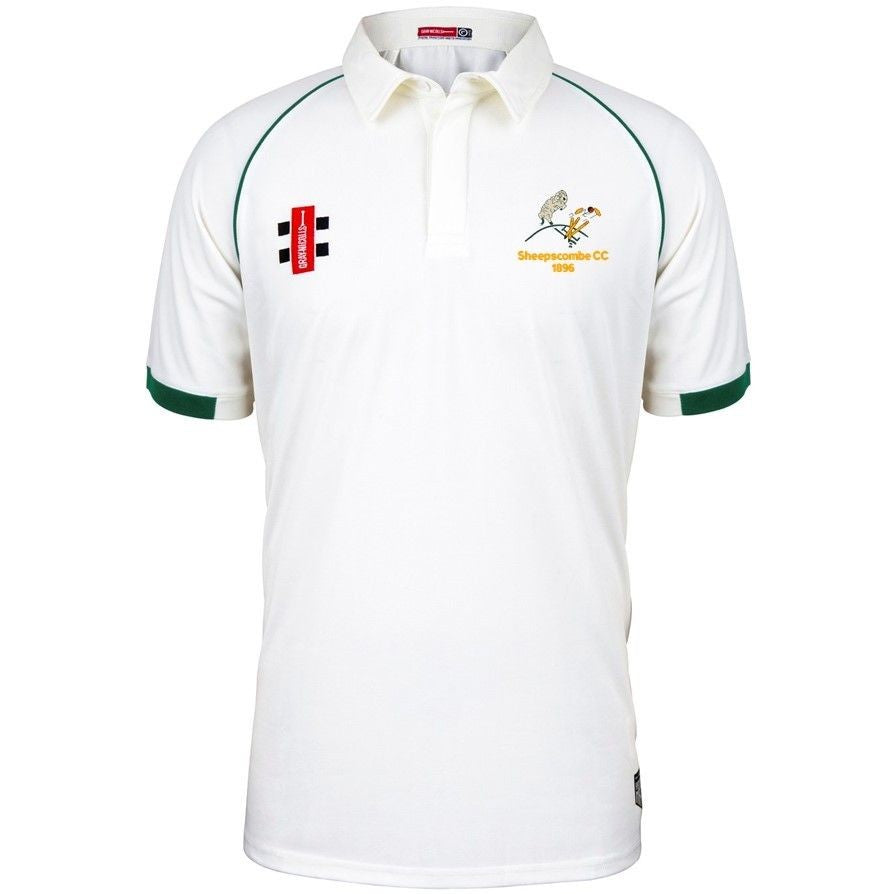 GRAY-NICOLLS SHEEPSCOMBE CC JUNIOR MATRIX V2 S/S PLAYERS SHIRT