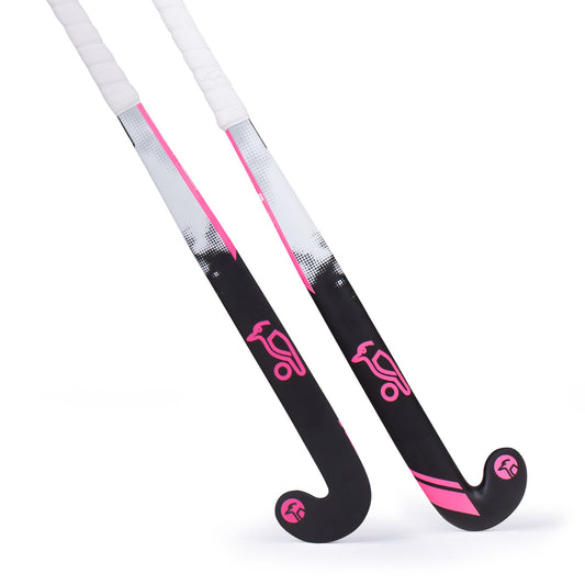 KOOKABURRA SWIFT WOODEN STICK - BLACK/PINK