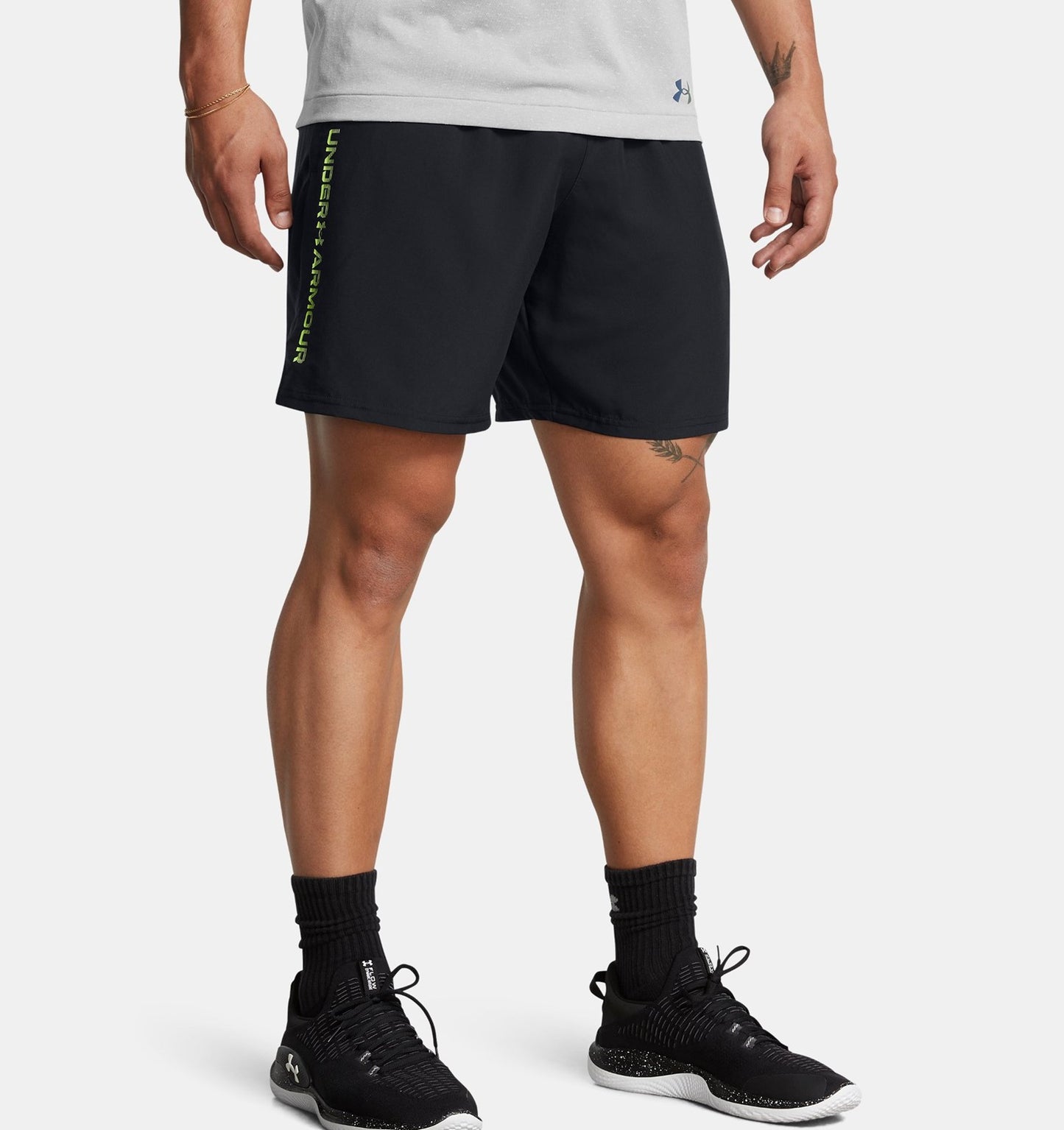 UNDER ARMOUR MENS TECH WOVEN WORDMARK SHORTS