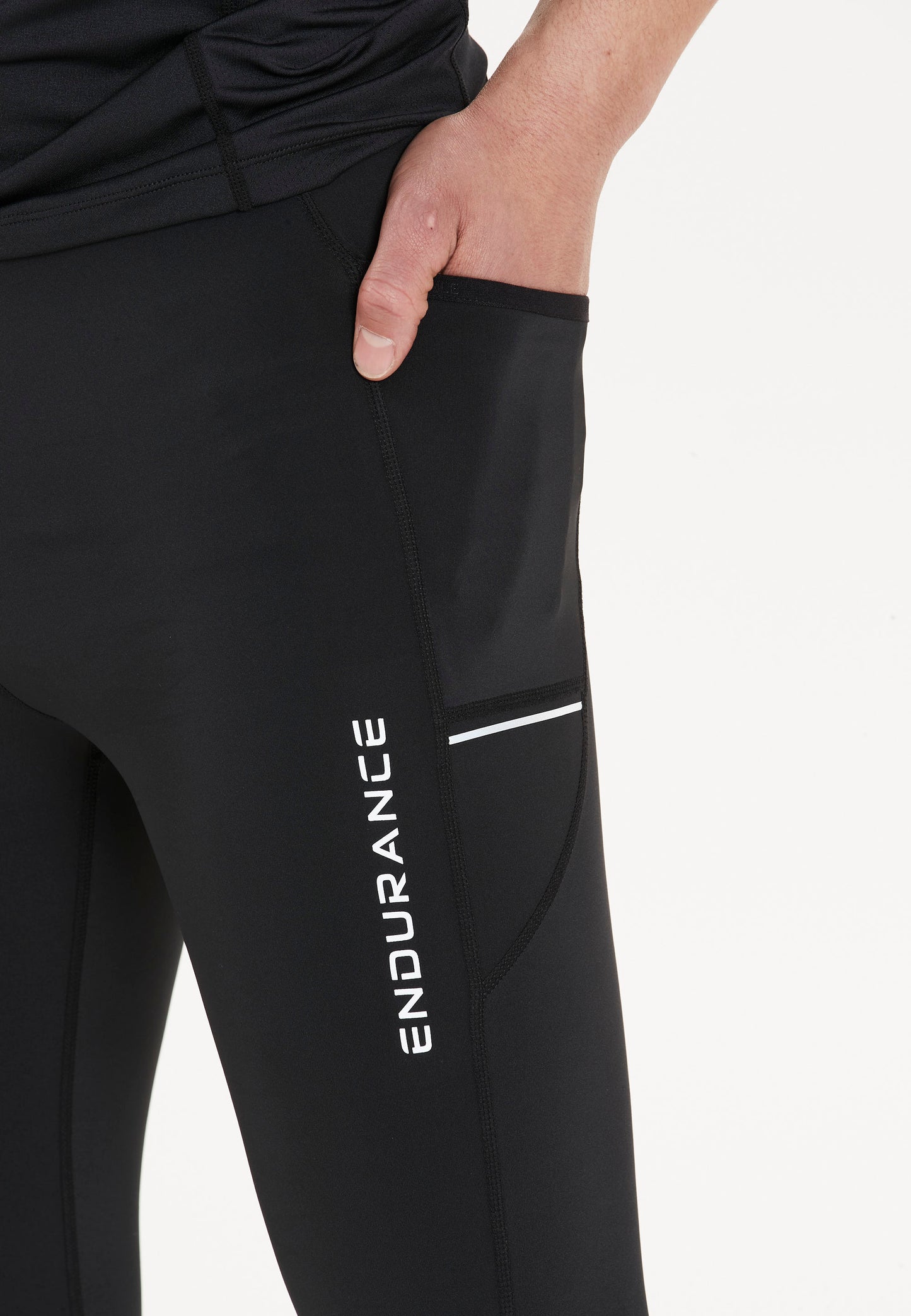 ENDURANCE MEN'S ENERGY TIGHTS - BLACK