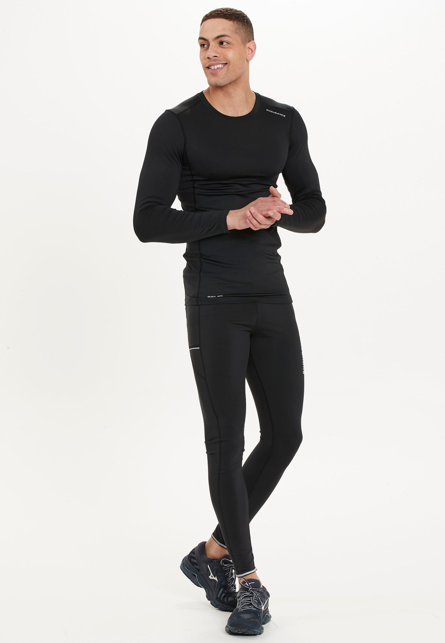 ENDURANCE MEN'S ENERGY WINTER TIGHTS - BLACK