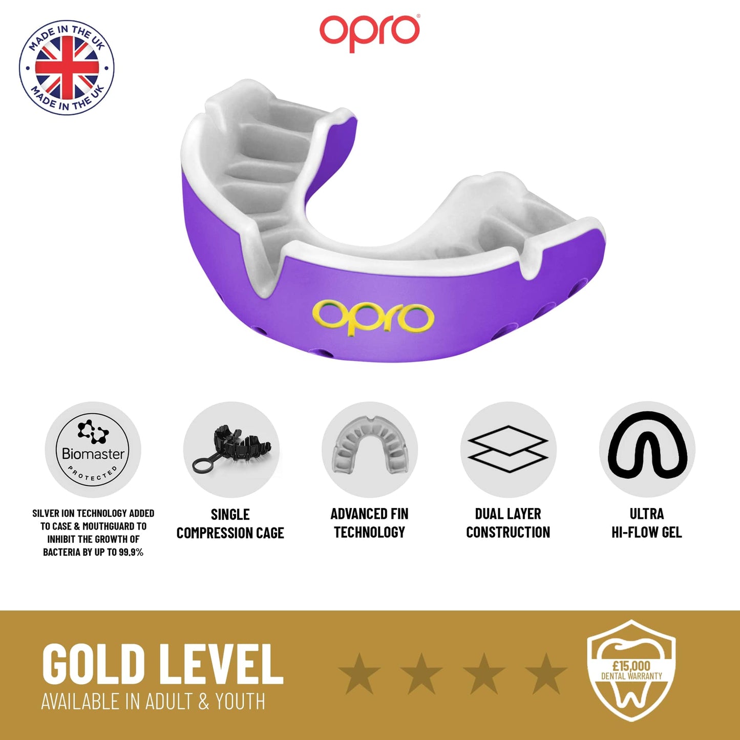 OPRO GOLD MOUTHGUARD