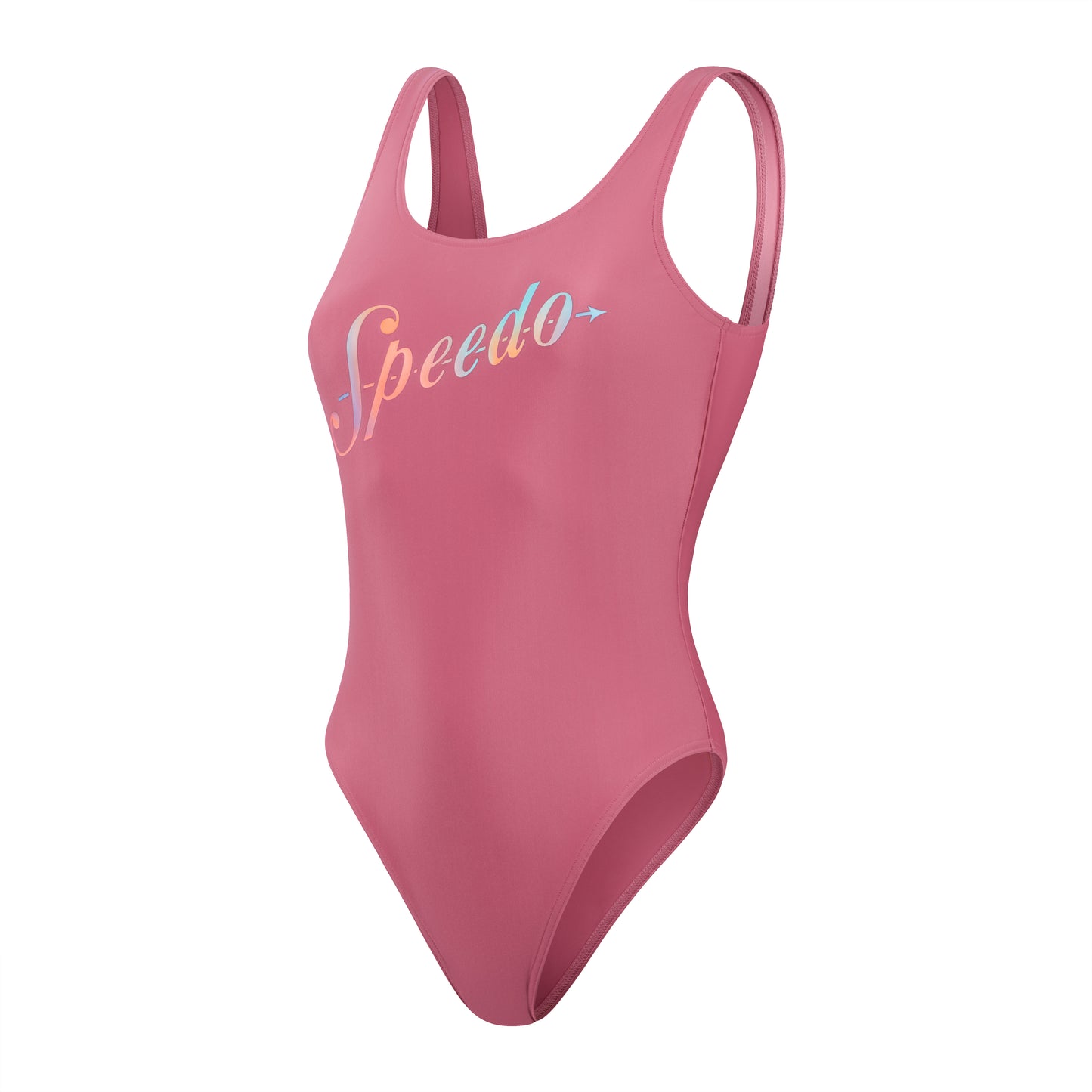 SPEEDO WOMENS LOGO DEEP U-BACK SWIMSUIT