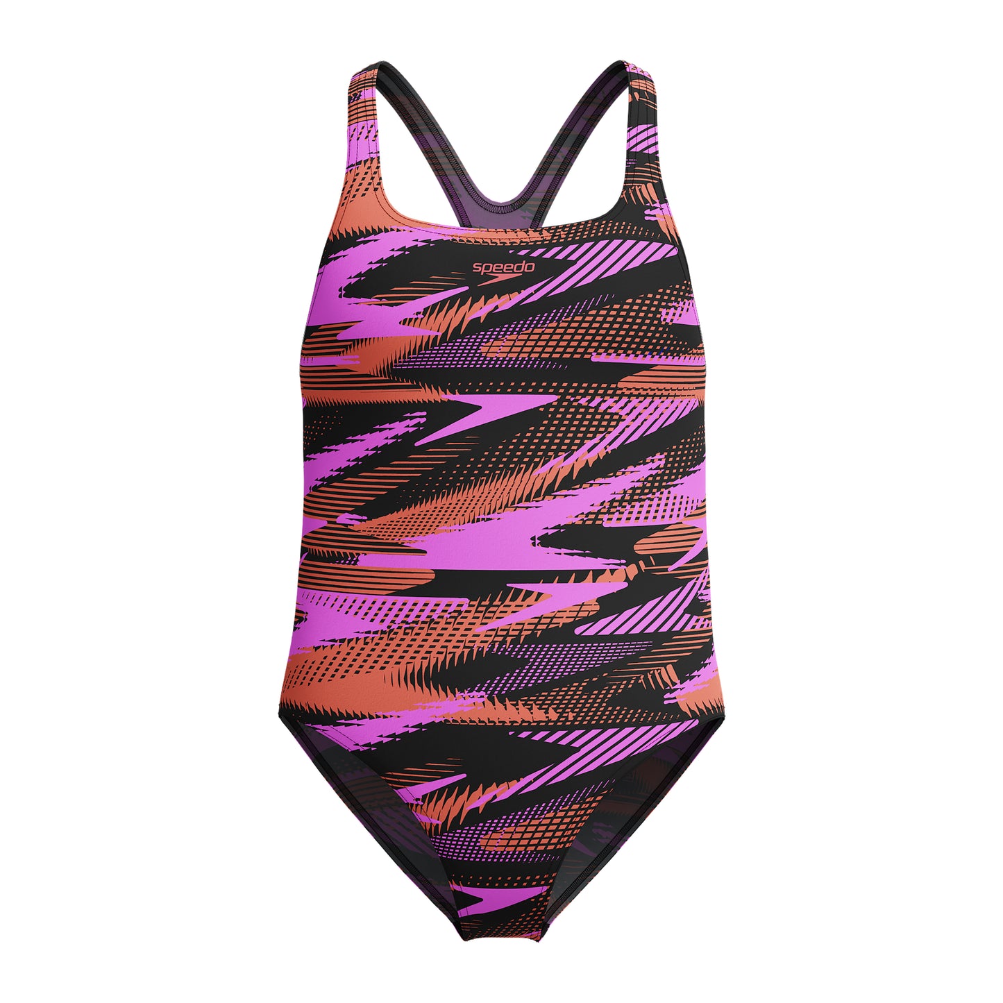 SPEEDO GIRLS HYPERBOOM PRINTED MEDALIST SWIMSUIT