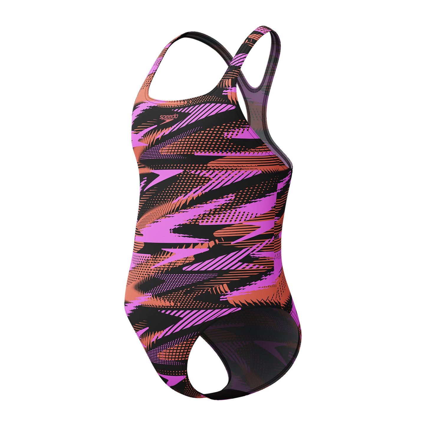 SPEEDO GIRLS HYPERBOOM PRINTED MEDALIST SWIMSUIT