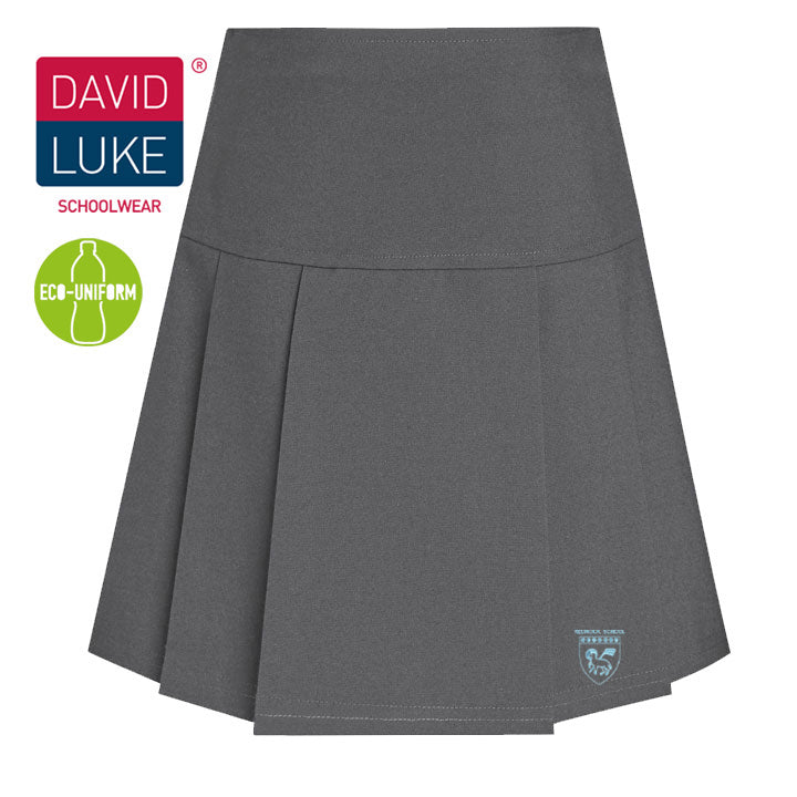 REDNOCK GIRLS GREY PLEAT SKIRT-SNR