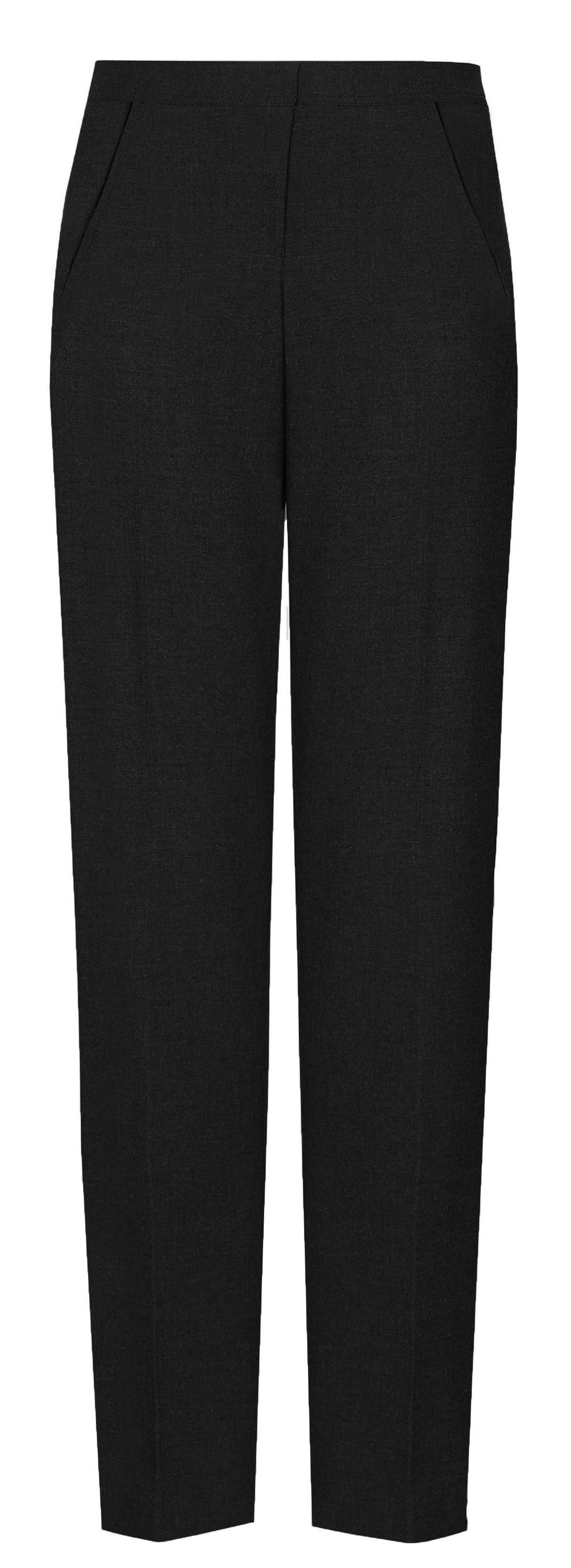 DAVID LUKE GIRLS TROUSER WITH SIDE POCKETS - BLACK - JNR