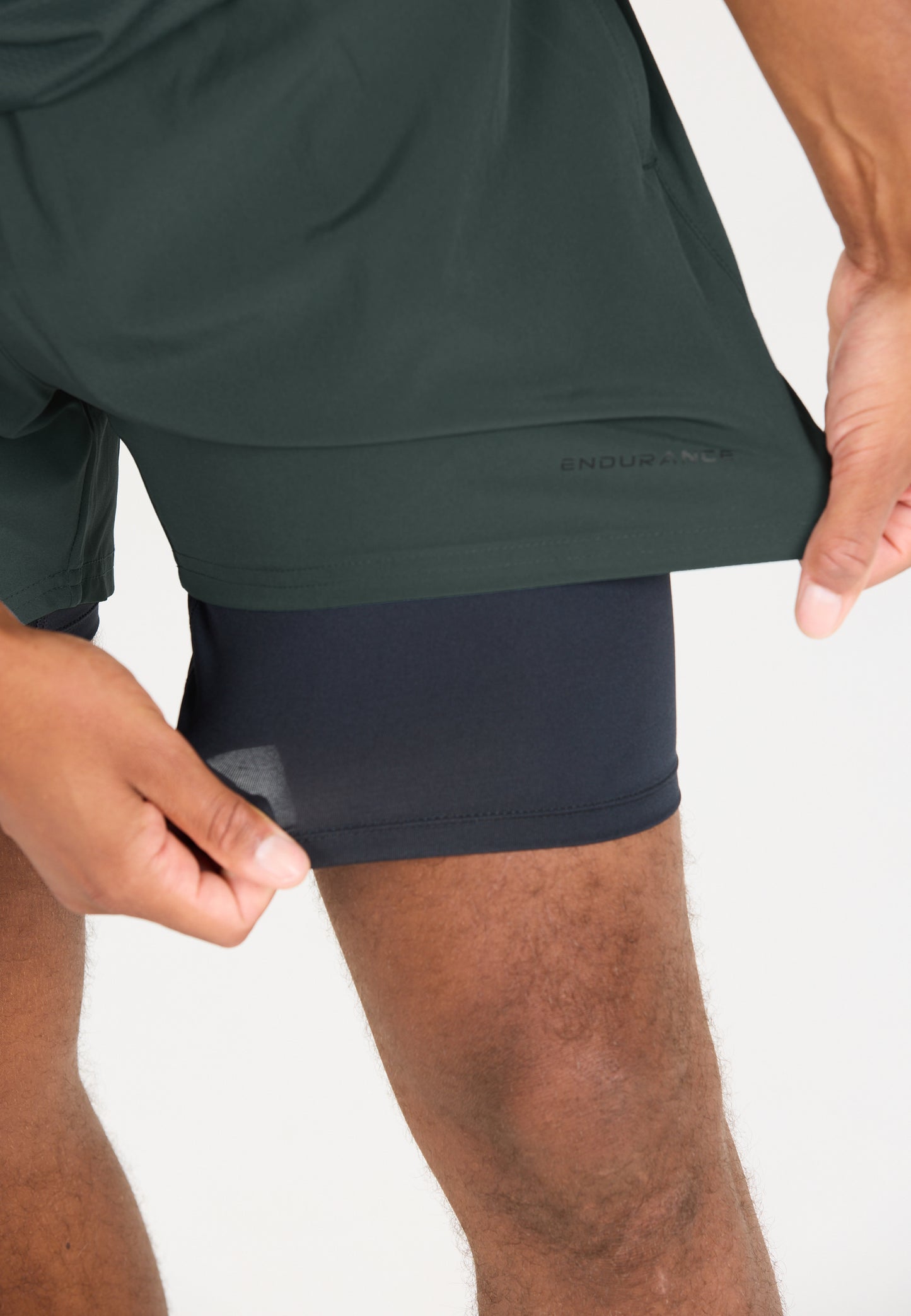 ENDURANCE MENS KROS 2IN1 SHORTS