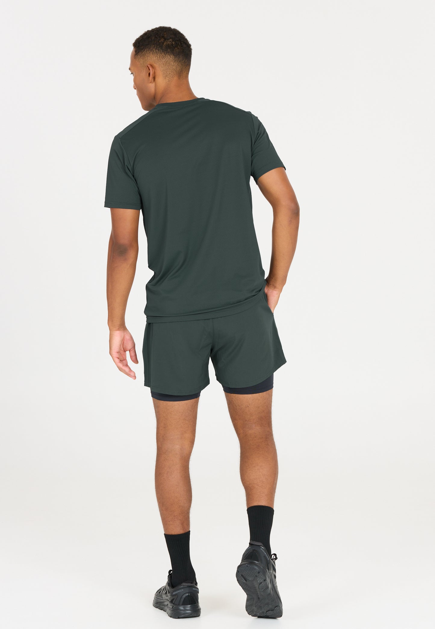 ENDURANCE MENS KROS 2IN1 SHORTS