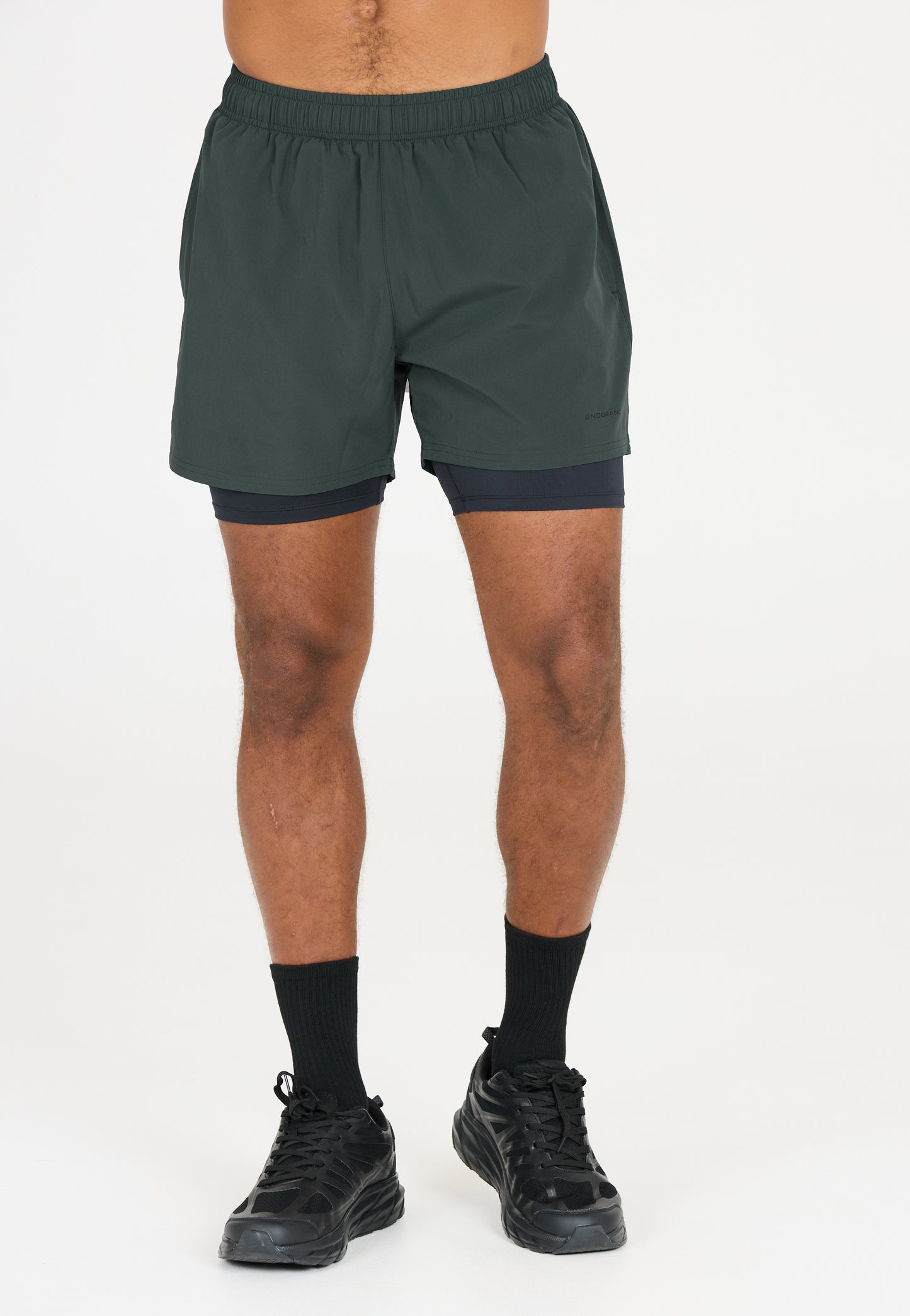 ENDURANCE MENS KROS 2IN1 SHORTS