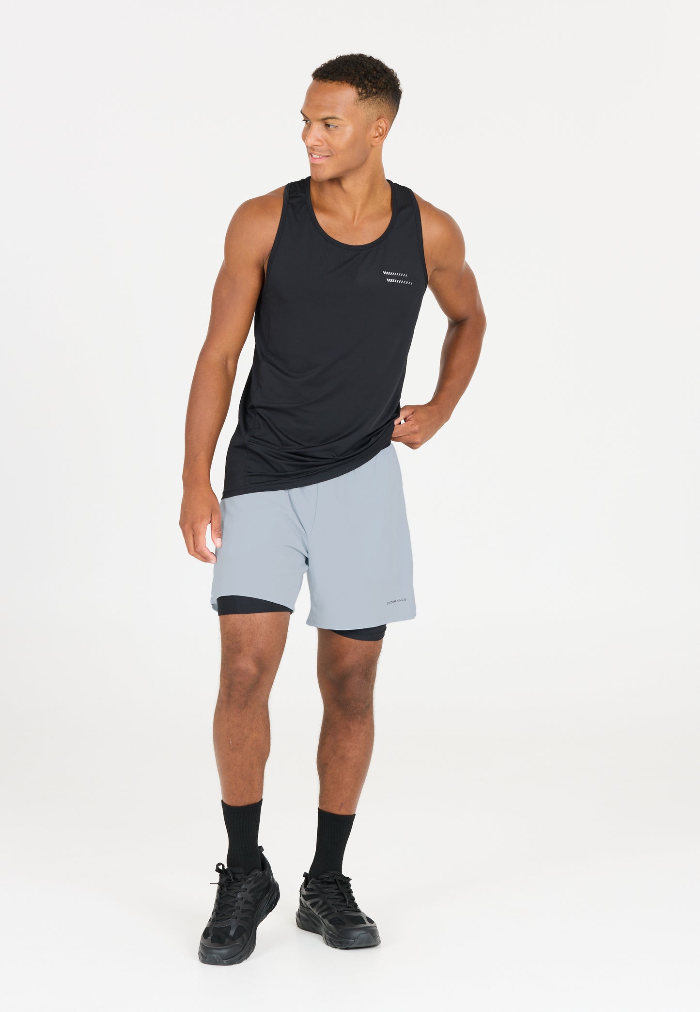 ENDURANCE MENS BING 2IN1 SHORTS