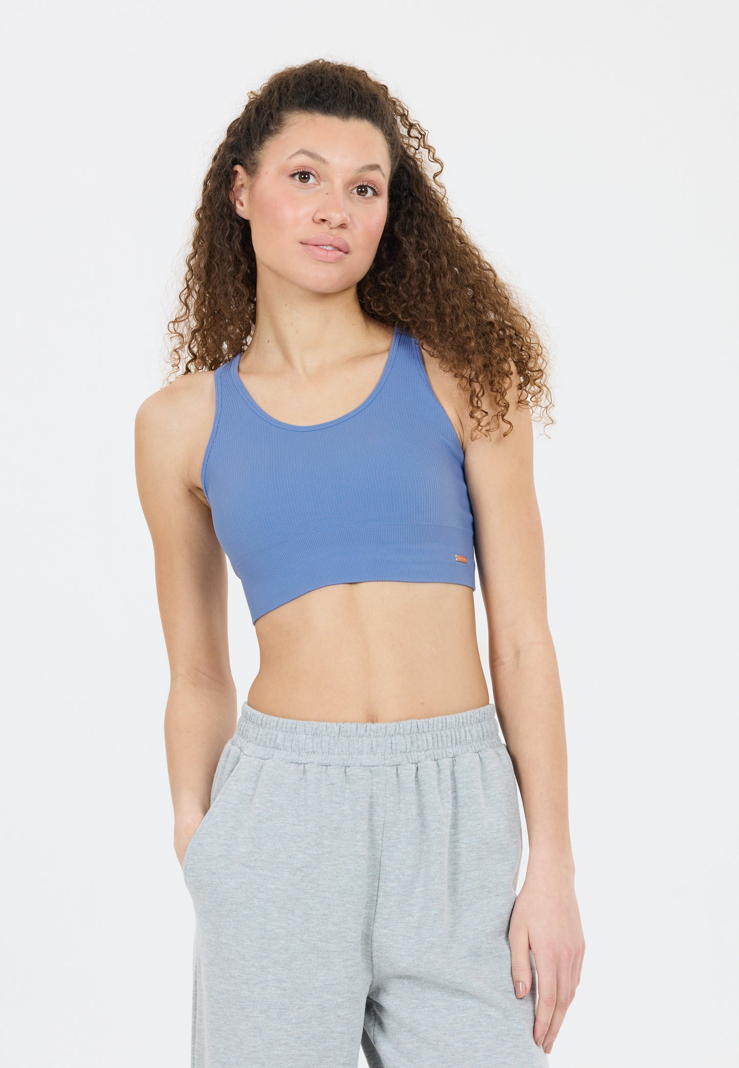 ATHLECIA AIDENY RIBBED SEAMLESS SPORTS BRA