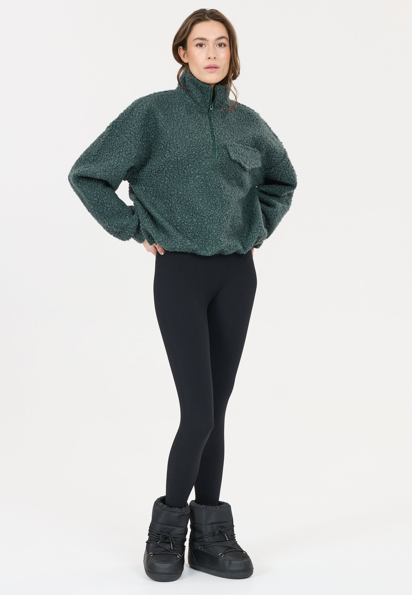 ATHLECIA FLORRIE SHERPA ½ ZIP