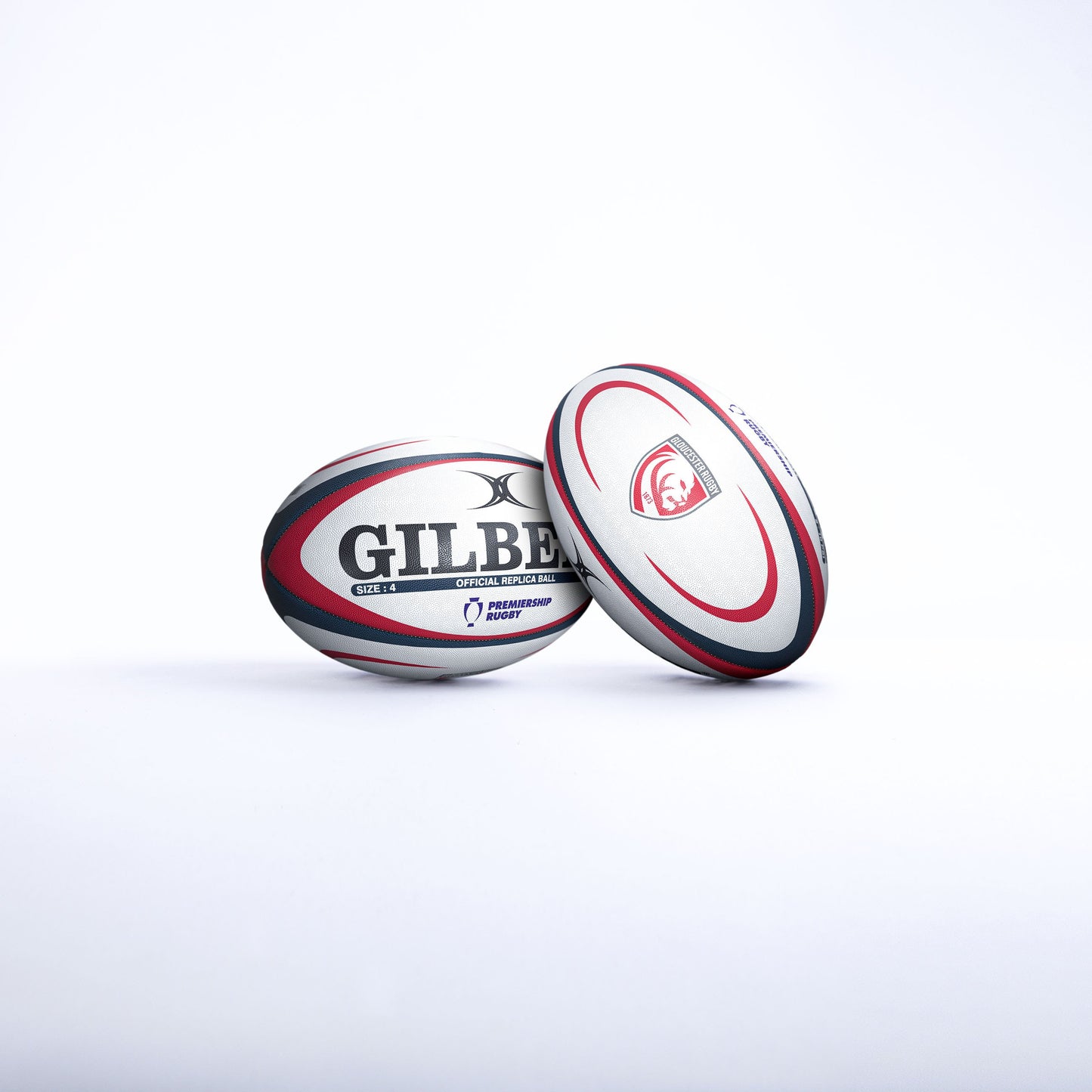 GILBERT GLOUCESTER RUGBY REPLICA BALL