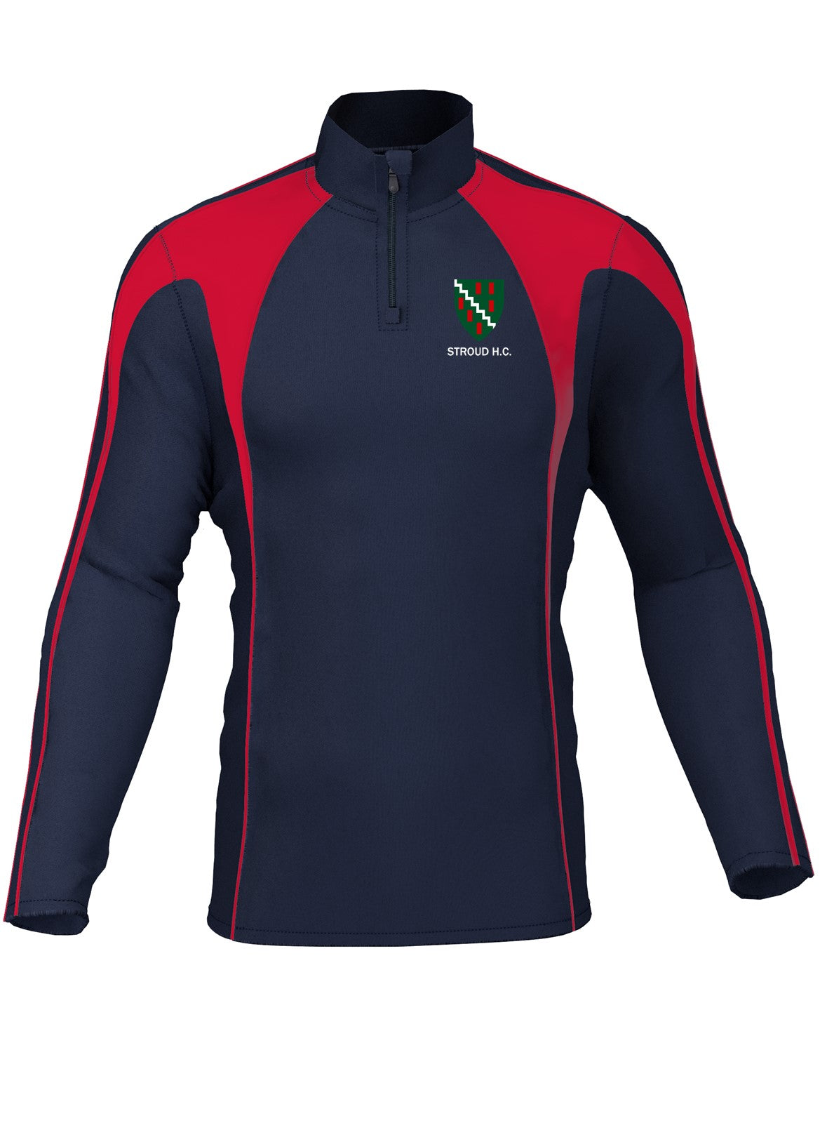 STROUD HOCKEY CLUB SENIOR PRO MIDLAYER - NAVY/RED