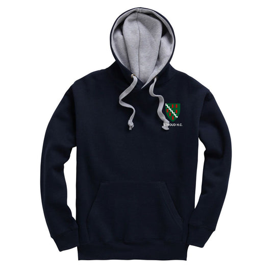 STROUD HOCKEY CLUB SENIOR CONTRAST HOODIE - NAVY/GREY