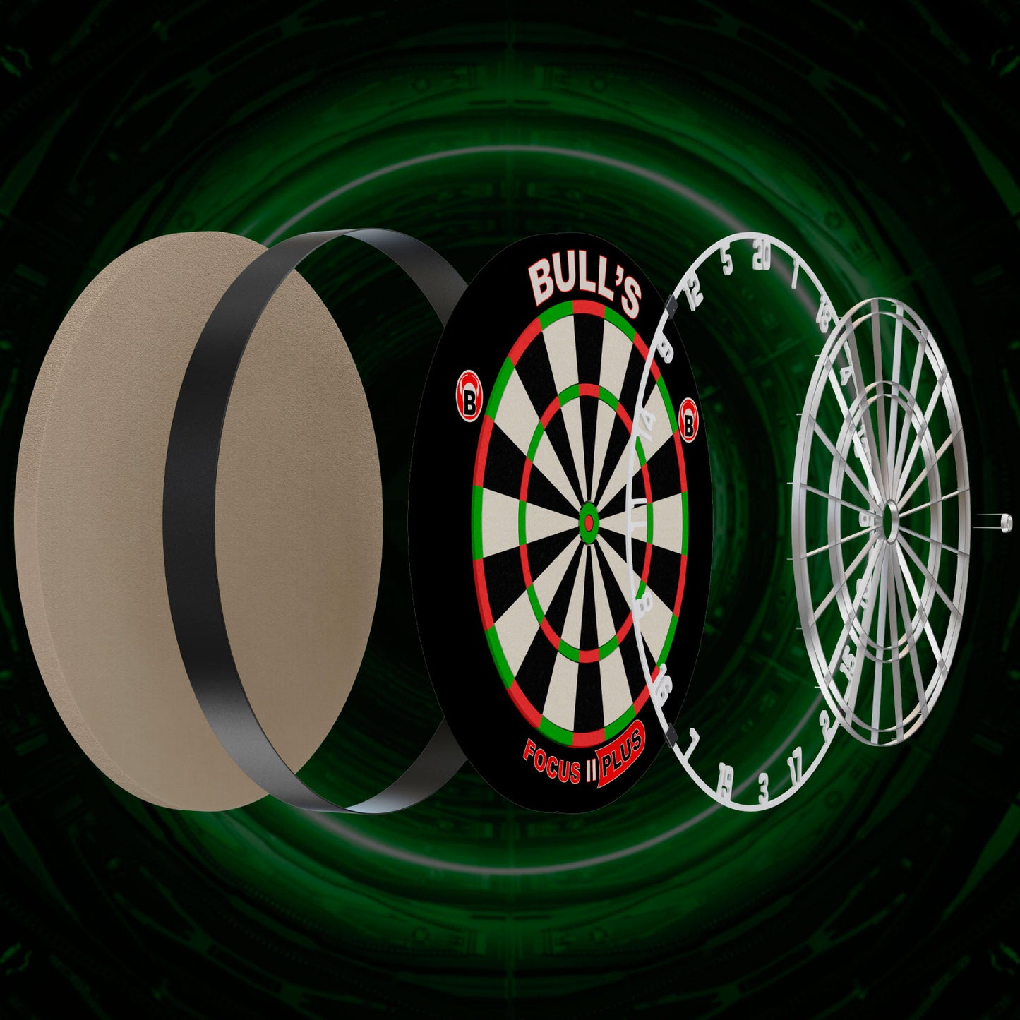 BULL'S DARTS FOCUS II PLUS DARTBOARD