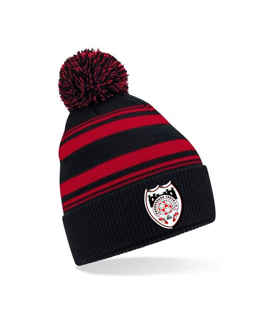 RODBOROUGH YOUTH FC STRIPED FAN BOBBLE HAT