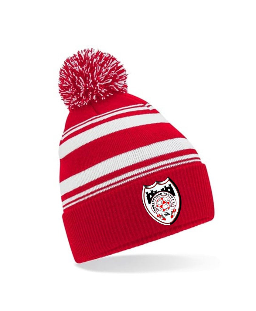 RODBOROUGH YOUTH FC STRIPED FAN BOBBLE HAT